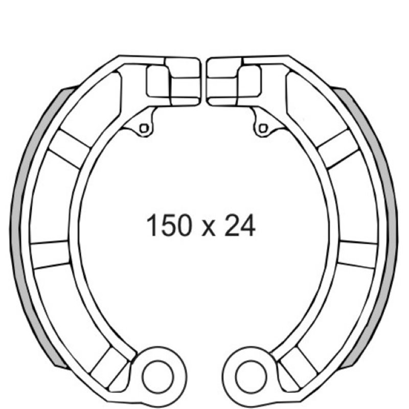 Zapatas de freno Piaggio Vespa Px 125-150cc 414450 Zapatas de freno Piaggio Vespa Px 125-150cc 414450