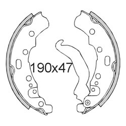 Set Zapatas de freno Piaggio Ape Tm 703