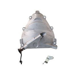 Tapa Embrague Palanca Larga Vespa 50-90-125- Prim.-ET3 165944-079083    - Completo con placa soporte de cable debajo del motor.