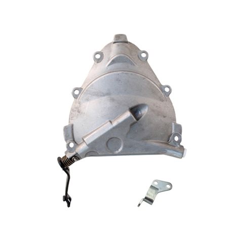 Tapa Embrague Palanca Larga Vespa 50-90-125- Prim.-ET3 165944-079083    - Completo con placa soporte de cable debajo del motor.