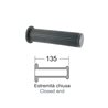 Par de manetas negras Piaggio Vespa Px Arcobaleno 125-150-200cc