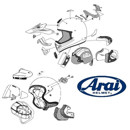 Funda Correa Cierre ARAI (Dry Cool), Azul (Modelos: VX-PRO JR)