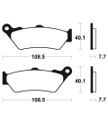 YAMAHA XT R 660 (04-13) DELANTERAS BREMBO