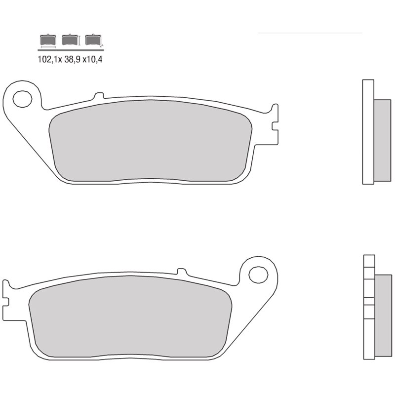 YAMAHA X-MAX BUSINESS ABS 125 (11-16) DELANTERAS BREMBO SCOOTER