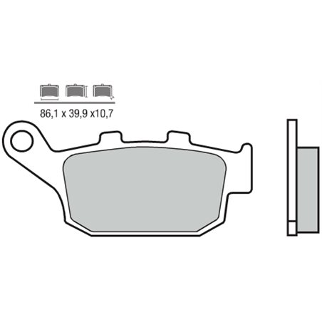 HONDA FORESIGHT 250 (00-16) TRASERAS BREMBO SCOOTER