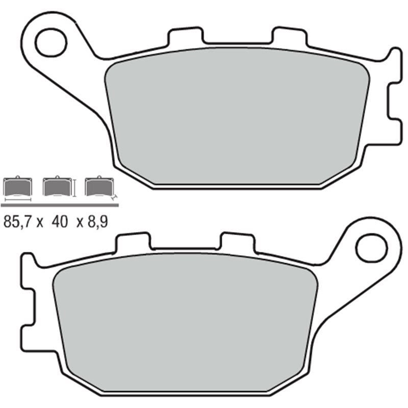 HONDA FORZA 250 (00-04) TRASERAS BREMBO SCOOTER