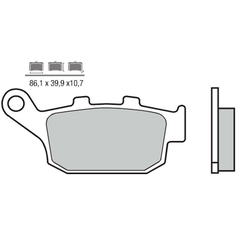 HONDA PANTHEON FES 150 (03-16) TRASERAS BREMBO SCOOTER