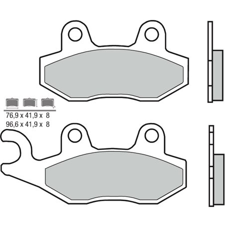 PEUGEOT GEOPOLIS GT 400 (14-16) TRASERAS BREMBO SCOOTER
