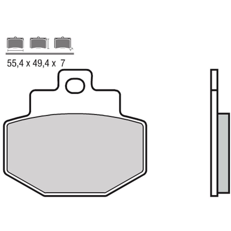 PIAGGIO VESPA GTS SUPER 125 (10-13) TRASERAS BREMBO SCOOTER