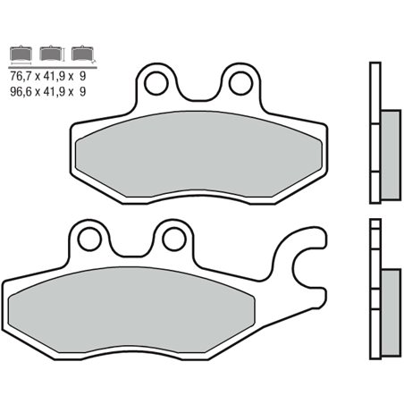 PIAGGIO XEVO 125 (08-16) TRASERAS BREMBO SCOOTER