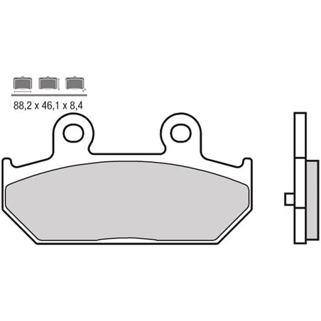 SUZUKI AN Z BURGMAN EXECUTIVE 650 (13-16) TRASERAS BREMBO SCOOTER