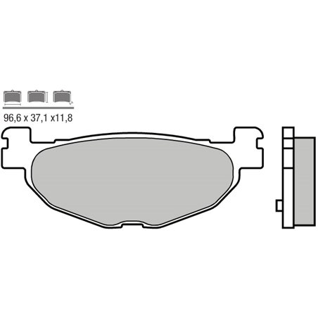YAMAHA MAJESTY 400 (05-16) TRASERAS BREMBO SCOOTER