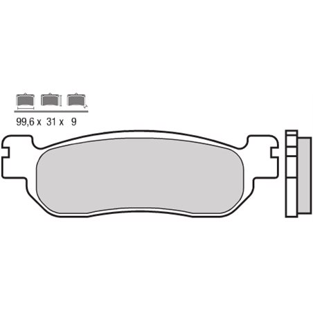 YAMAHA MAJESTY DX 250 (98-99) TRASERAS BREMBO SCOOTER