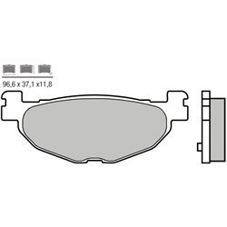 YAMAHA T-MAX 500 (08-11) TRASERAS BREMBO SCOOTER
