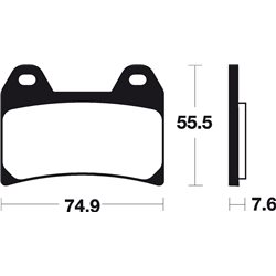 HONDA CB SUPER FOUR S 400 (97-16) DELANTERAS BREMBO