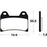 HONDA CB SUPER FOUR S 400 (97-16) DELANTERAS BREMBO
