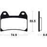 MOTO GUZZI STELVIO 8V SE 1200 (12-16) DELANTERAS BREMBO