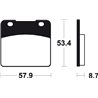 SUZUKI VS GLFG 700 (86-16) DELANTERAS BREMBO
