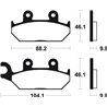 YAMAHA ARTESIA 400 (91-16) DELANTERAS BREMBO