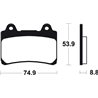 YAMAHA FZR GENESIS 750 (87-16) DELANTERAS BREMBO
