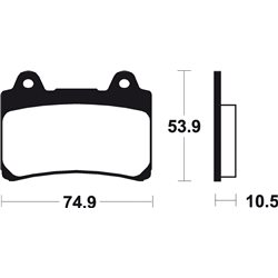 YAMAHA SRV 250 (92-16) DELANTERAS BREMBO
