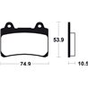 YAMAHA SRV 250 (92-16) DELANTERAS BREMBO