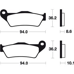 BMW R 1200 S (06-16) BREMBO TRASERAS