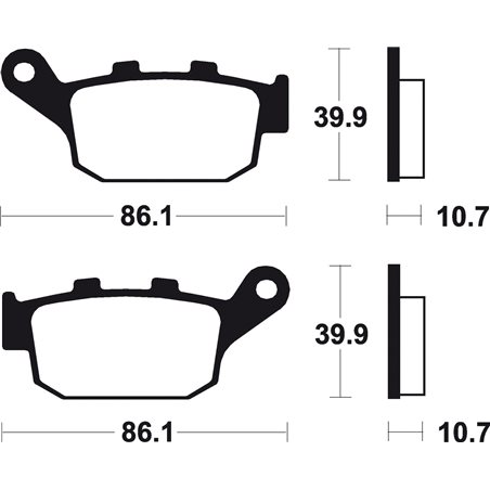 BUELL BLAST 500 (01-16) BREMBO TRASERAS