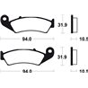 HONDA RVF (RC 45) 750 (94-16) BREMBO TRASERAS