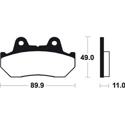 HONDA VF C, S 1100 (83-16) BREMBO TRASERAS