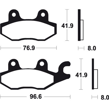 KAWASAKI EX R NINJA 250 (08-12) BREMBO TRASERAS
