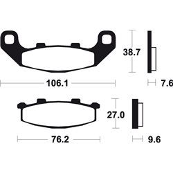 KAWASAKI ZR ZEPHYR 550 (90-92) BREMBO TRASERAS
