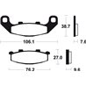 KAWASAKI ZR ZEPHYR 550 (90-92) BREMBO TRASERAS