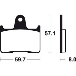 KAWASAKI ZX-7 RR 750 (96-02) BREMBO TRASERAS