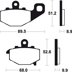 KAWASAKI ZX-9R 900 (02-16) BREMBO TRASERAS
