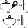 KAWASAKI ZX-9R 900 (02-16) BREMBO TRASERAS