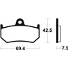 MV AGUSTA F4 R, R 1+1 1000 (06-16) BREMBO TRASERAS