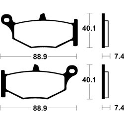 SUZUKI GSX R HAYABUSA (Red Call) 1300 (13-16) BREMBO TRASERAS