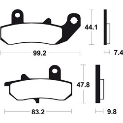 SUZUKI RG F, GAMMA 125 (92-16) BREMBO TRASERAS