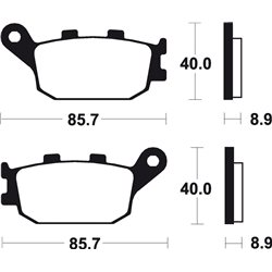 SUZUKI SV (left caliper) 650 (03-08) BREMBO TRASERAS