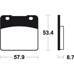 SUZUKI VS INTRUDER 1400 (87-04) BREMBO TRASERAS