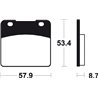 SUZUKI VS INTRUDER 1400 (87-04) BREMBO TRASERAS