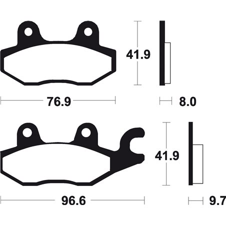 TRIUMPH DAYTONA 1200 (91-16) BREMBO TRASERAS