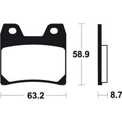YAMAHA XJR RACER 1300 (15-16) BREMBO TRASERAS