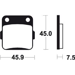 YAMAHA YZ E, F, G, H1, J1 80 (93-01) BREMBO TRASERAS