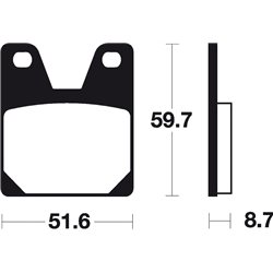 YAMAHA YZF R7 750 (99-16) BREMBO TRASERAS