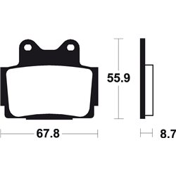 YAMAHA ZEAL 250 (91-16) BREMBO TRASERAS