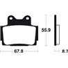 YAMAHA ZEAL 250 (91-16) BREMBO TRASERAS